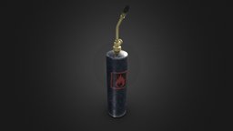 Modern Blowtorch mechanic, torch, gas, apocalyptic, tools, scrap, dirty, old, repair, blowtorch, substancepainter, substance
