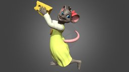 Mipsy the mouse rat, mouse, small, gift, cheese, tier, patreon, fantasy, shop