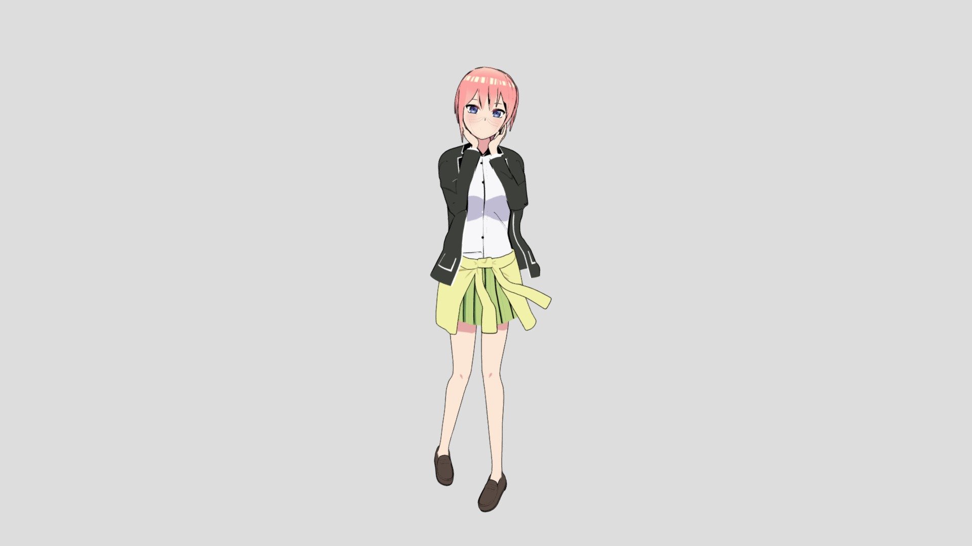 Ichika Nakano from Gotoubun no Hanayome!
Issues with the textures when importing into Sketchfab.


 - Ichika Nakano - 3D model by Euan_Chew 3d model