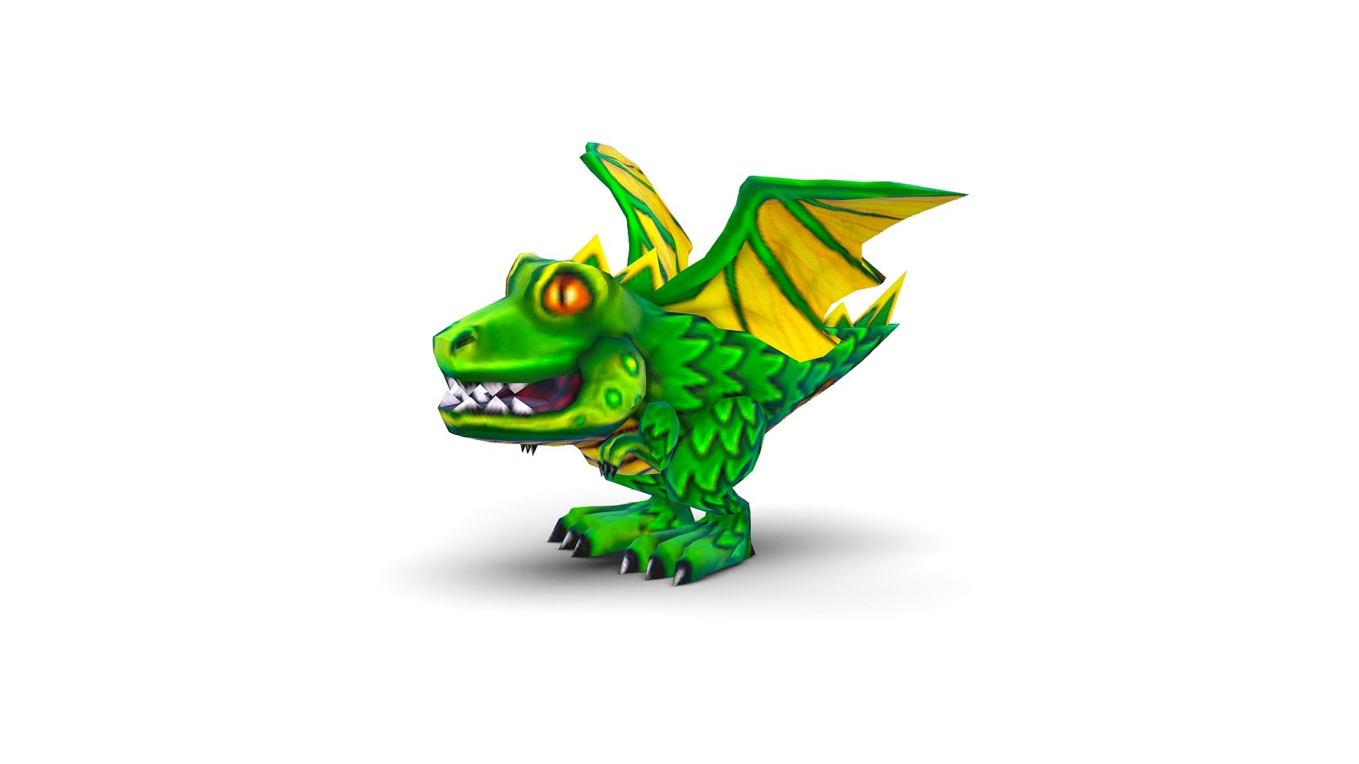 lowpoly 3d model cartoon green dragon - 3dsMax file included - lowpoly 3d model cartoon green dragon - Buy Royalty Free 3D model by Oleg Shuldiakov (@olegshuldiakov) 3d model