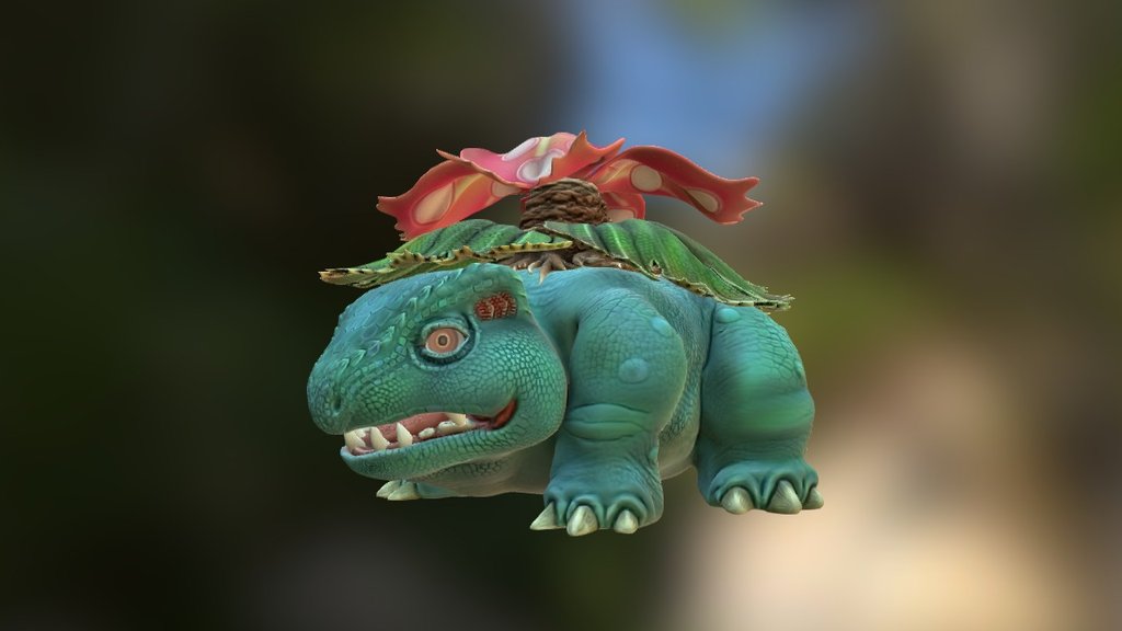 Fan-made sculpt of the Pokemon Venusaur in ZBrush. Originally sculpted in 2012, textured in Substance in 2015 3d model