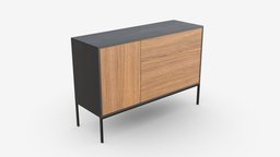 Sideboard Seaford 02 room, modern, tv, stand, studio, flat, floor, apartment, classic, furniture, living, cabinet, contemporary, sideboard, 3d, pbr, seaford
