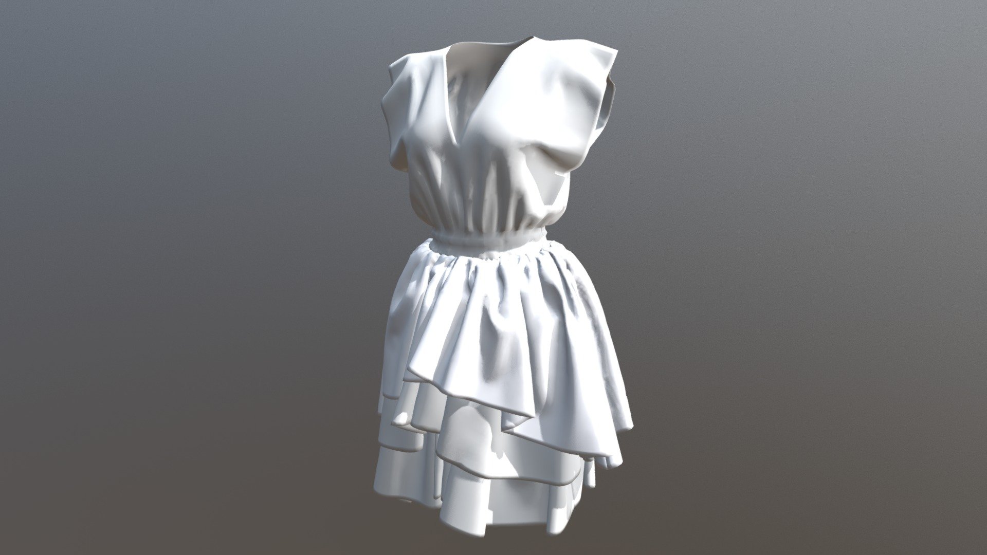 practice - dress - 3D model by gustavogr 3d model