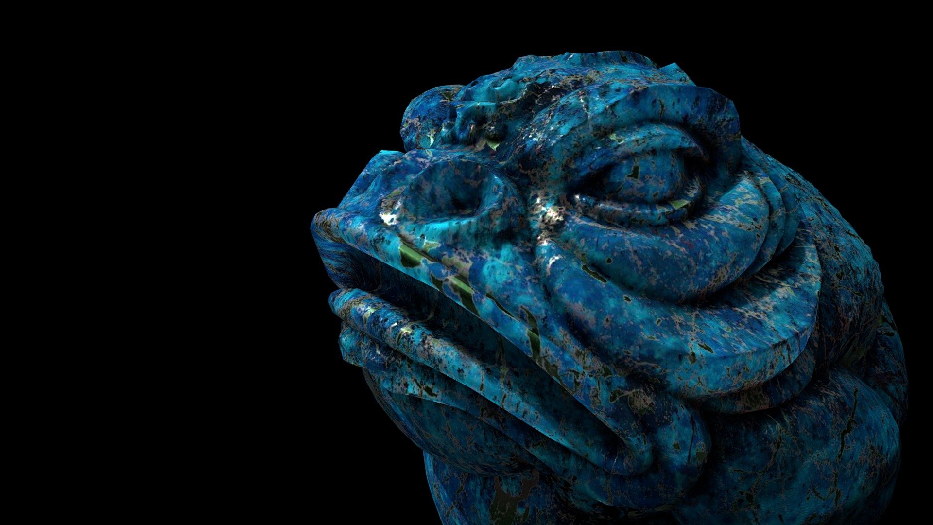 The blue toad

Material designed in Substance Painter on the sample asset &ldquo;JadeToad