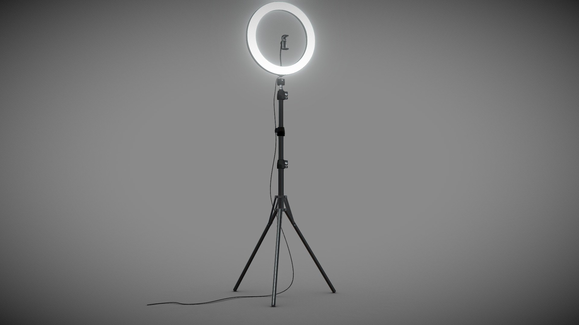 Width   30 cm Height 120 cm

Lamp for blogger or vlogger, you can create professional visualization
It is the high-quality hi-poly smoothable 3D model of spot light, Ring Lamp used in various fields 3D Graphics such as: game development, advertising, interior design, motion picture art, visualization, etc..


   All details of design are recreated most authentically.

   The competently think over topology of model allows to using any smoothing modifiers. All parts of the model need to smooth in subdivision level 1 or 2 for the best result.

   Polygon count of non-smooth model 174323. Vertex count 175604

All materials are procedural 3d model
