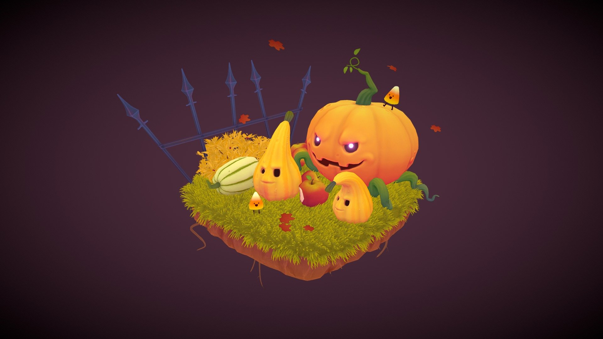 TIS SPOOKY SEASON

I partnered up for a second time with my collegue Roxanne Chartrand. She created an amazing spooky concept that I recreated in 3D. Please go check her awesome art!! 

That's pretty much why I gave up on #Creatober oops hahaha! 

I hope you'll like it!

 - Spooky Pumpkin Squash - 3D model by Agathe Préfontaine (@apref) 3d model