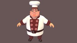 chef cook cute, chef, cook, kitchen, character, cartoon