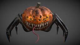 Halloween Spider Pumpkin
