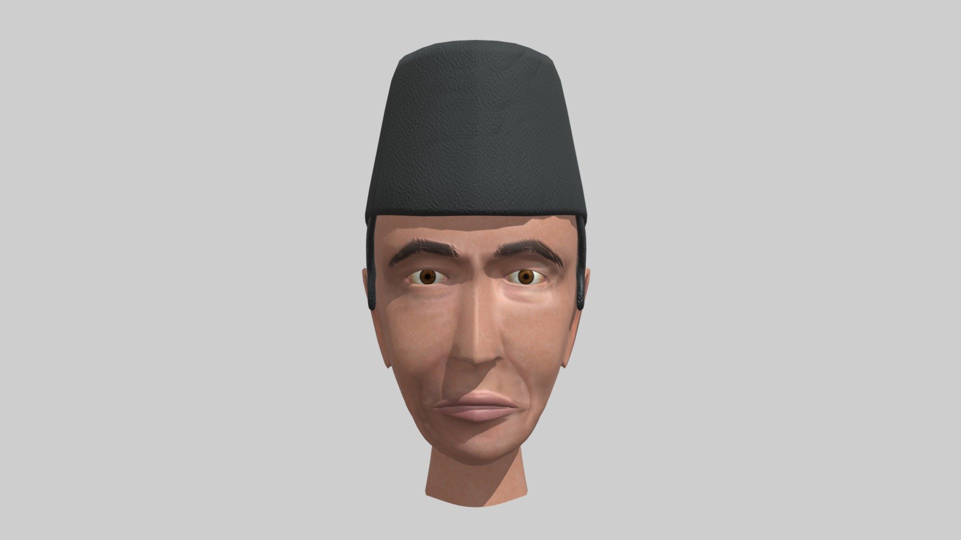 as a proud Indonesian, I decided to randomly modelling my current president to practice 3d model