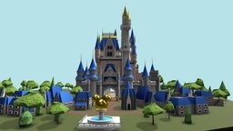 3P_Proj4_Joseph_St_Arnault_Disney_Castle scene, castle, disney, cinderella, miniture