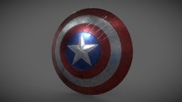 Captain America Shield autodesk, marvel, gamedev, avengers, indiedev, captainamerica, falmouth, captain-america, blackpanther, captainamericashield, substancepainter, substance, shield, captainamerica-marvel