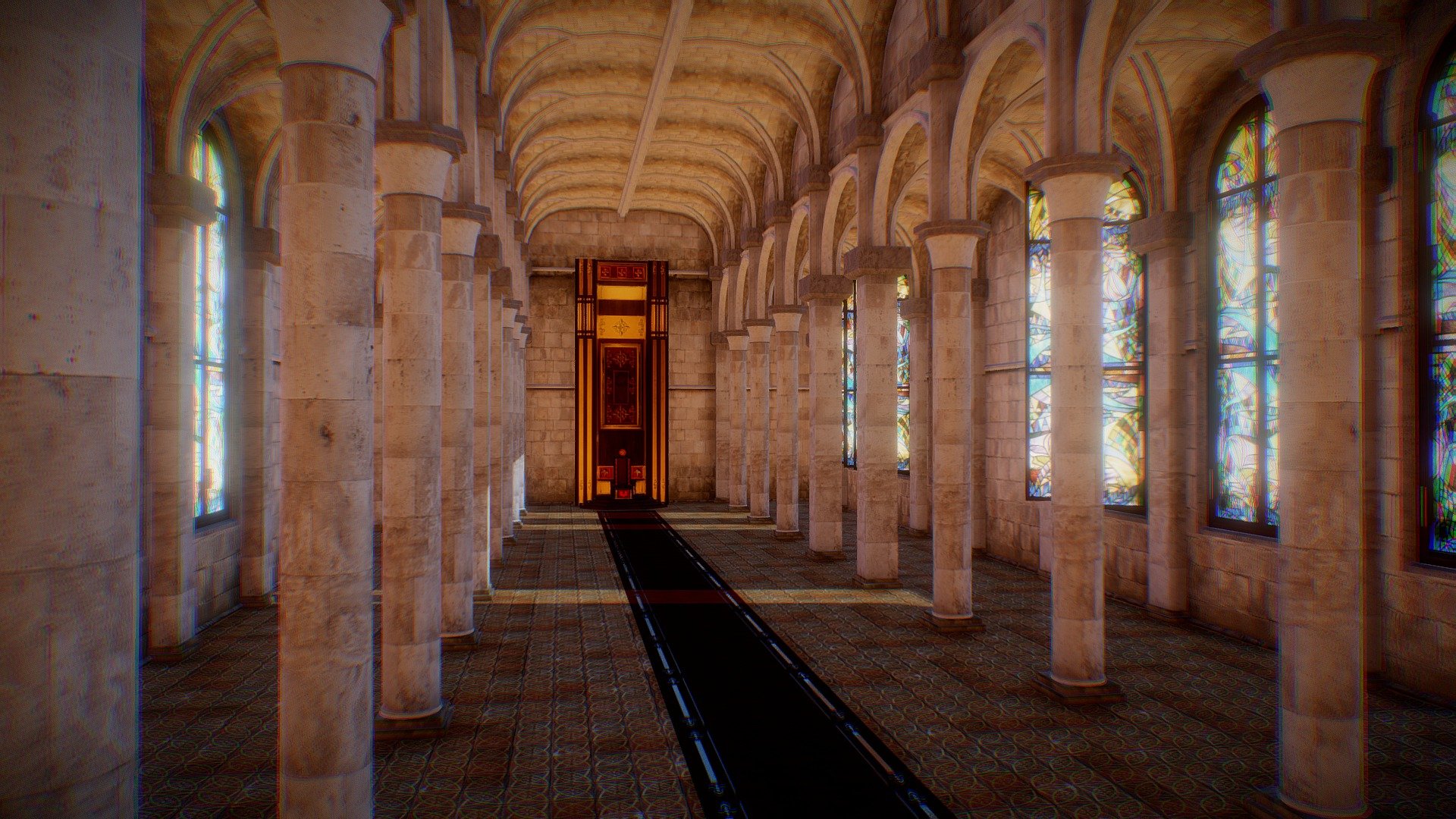 a-la medieval Throne Hall interior:



Ultra low-poly - suitable fro any game engines, VR, AR, still image renders;



full PBR (RGB diffuse + RGB Specular (Alpha Gloss) + RGB Normal);



Modular (any length, width, height), openable windows;



place for KING!


 - Throne Hall - 3D model by ilonion 3d model