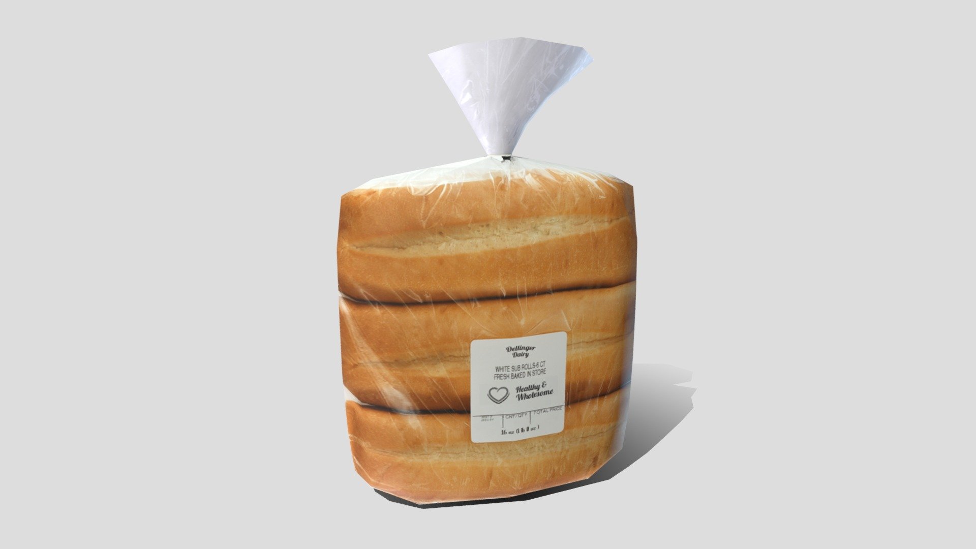 Low-poly VR / AR Models for Grocery Store

Bakery Section

More Grocery Store Products: https://skfb.ly/6STLt - Packaged Sub Rolls - Buy Royalty Free 3D model by MW 3D (@mw3dart) 3d model