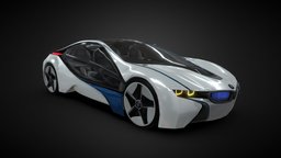 BMW i8 Vision Efficient VR bmw, automotive, vr, ar, virtualreality, game-ready, bmw-i8, vehicle, lowpoly, racing, car, 3dmodel, gear, race