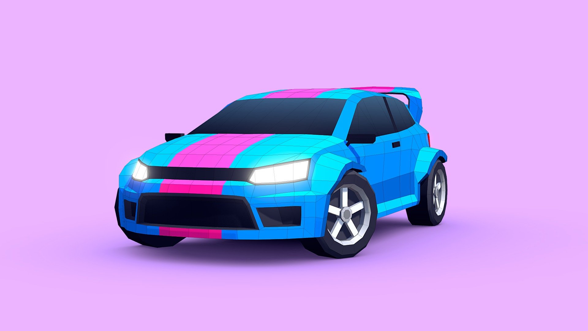 This will be included in the October update of my asset, Ultimate Low Poly Cars.

This pack is available in the Unity Asset Store and Sketchfab 3d model