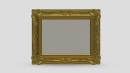Classic Frame 07 room, victorian, frame, grand, luxury, vintage, classic, vr, ar, general, gallery, decor, picture, museum, realistic, old, accent, carved, baroque, classical, housewares, rococo, 3d, design, house, decoration, interior, wall