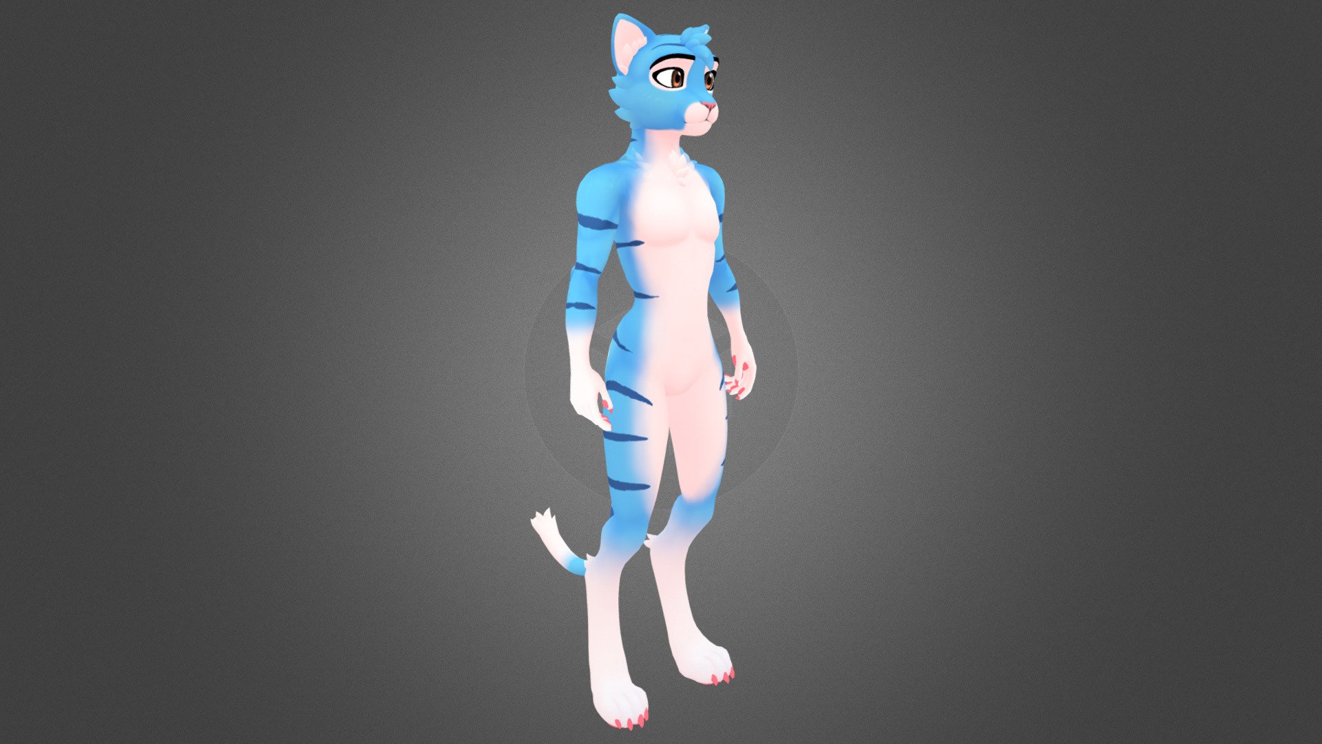 Alternate version available over here &gt; https://skfb.ly/oxoWO

Preconfigured VRC Avatar + Blender file available on Ko-Fi here &gt; https://ko-fi.com/s/c25219f306

Also if ya like this model feel free to leave a tip via kofi! https://ko-fi.com/skye0811

Set up for VRChat. Feel free to use in any way (With the exception of any of that nft/crypto/blockchain related nonsense) Just remember to credit me in some way 3d model