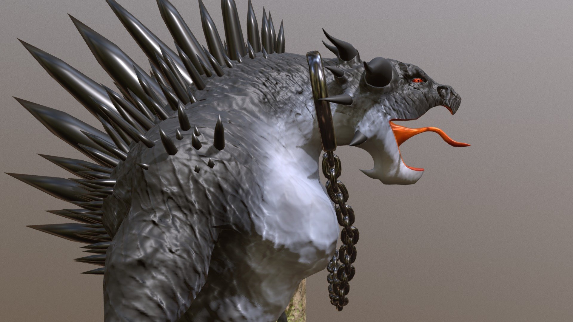 Created in maya and textured in subtance - Monster Pet - 3D model by wictornilsson 3d model