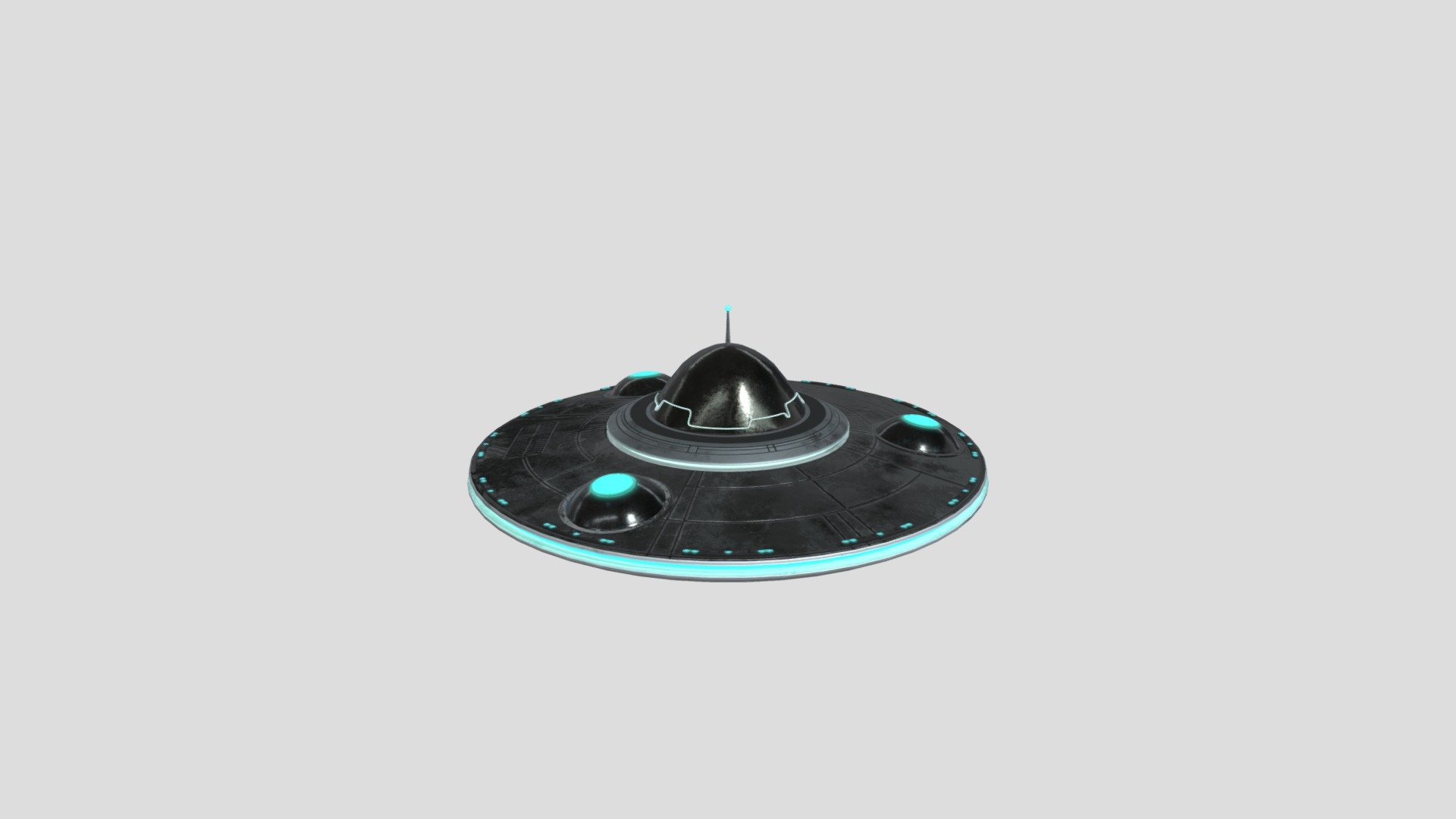 THIS IS A 3D MODEL OF A UFO - Retro UFO - Download Free 3D model by fudailshajahan 3d model