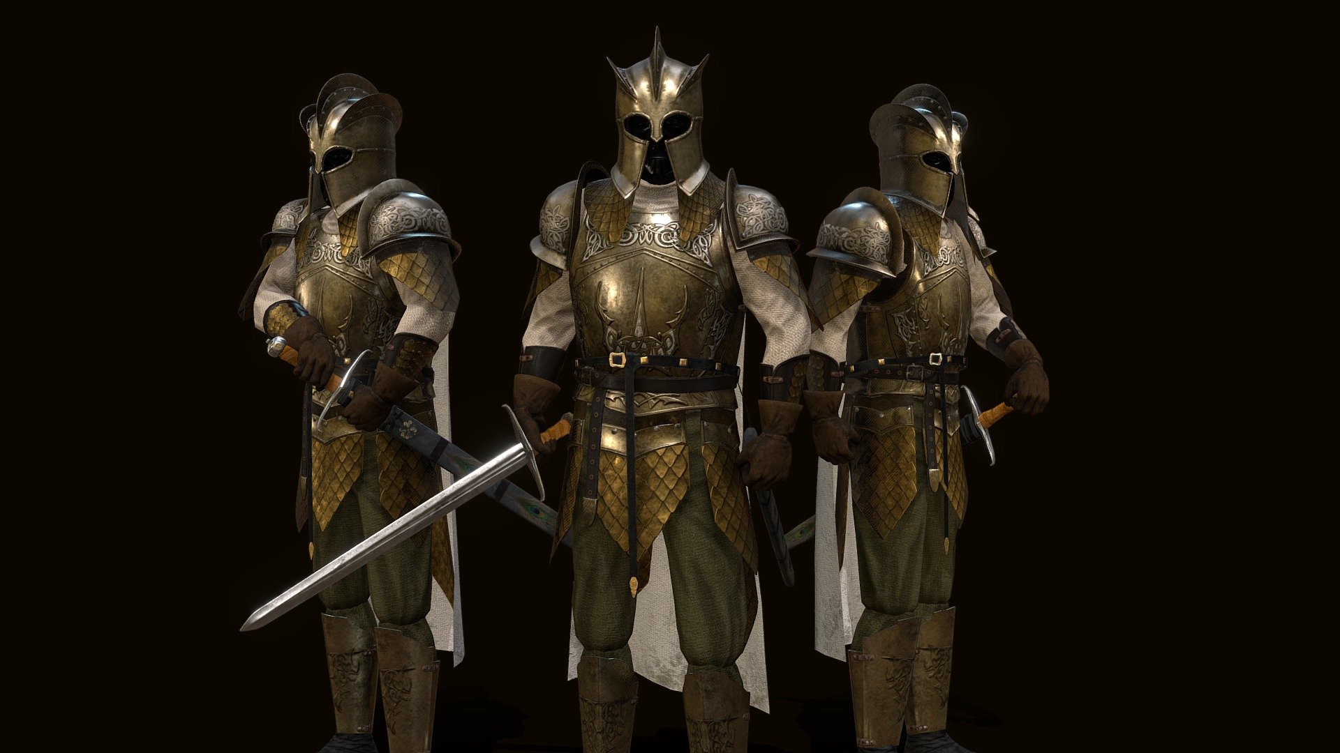 Game of Thrones Kingsguard Armor from Seasons 1-3. Made fow M&amp;B Warband mod A Clash of Kings
https://www.moddb.com/mods/a-clash-of-kings - Game of Thrones Kingsguard Armor (Season 1-3) - 3D model by avelium 3d model