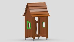 Lappset Litte Hut tower, frame, bench, set, children, child, gym, out, indoor, slide, equipment, collection, play, site, vr, park, ar, exercise, mushrooms, outdoor, climber, playground, training, rubber, activity, carousel, beam, balance, game, 3d, sport, door