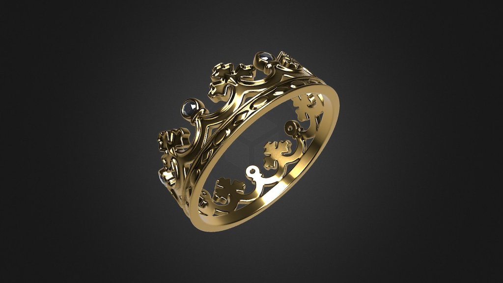Crown ring - Crown ring - 3D model by turich174 3d model