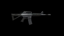 Assault Rifle MG5_M16 Gun rifle, to, rpg, assault, high, resolution, m16, shooter, ready, 4k, pistol, sniper, m15, character, game, low, poly, gun, mg5_m16