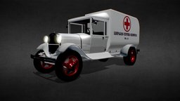 Model A Ambulance ambulance, vintage, antique