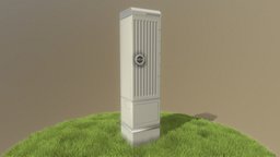 Cable Distribution Cabinet 2 exterior, cabinet, box, 2, cable-box, 3dhaupt, street-furniture, blender28, low-poly, pbr, cable-distribution-cabinet