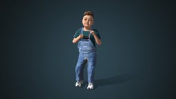 Facial & Body Animated Kid_M_0004 kid, boy, people, 3d-scan, photorealistic, child, rig, 3dscanning, 3dpeople, iclone, reallusion, cc-character, rigged-character, facial-rig, facial-expressions, character, game, scan, 3dscan, animation, animated, rigged, autorig, actorcore, accurig, noai