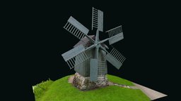 Bārisu windmill wooden, mill, heritage, museum, windmill, location, digitalheritage, latvia, buildin, digitalpreservation, realitycapture, photogrammetry