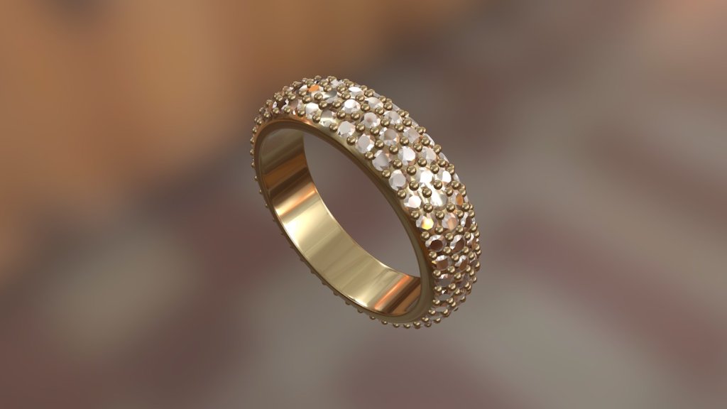 Art. 547 - Ring

Size: Ø15,75cm

Gold: 585° ~6,2g

Gems Ø1,25/160 - 547 - Ring - 3D model by Lizardsking 3d model