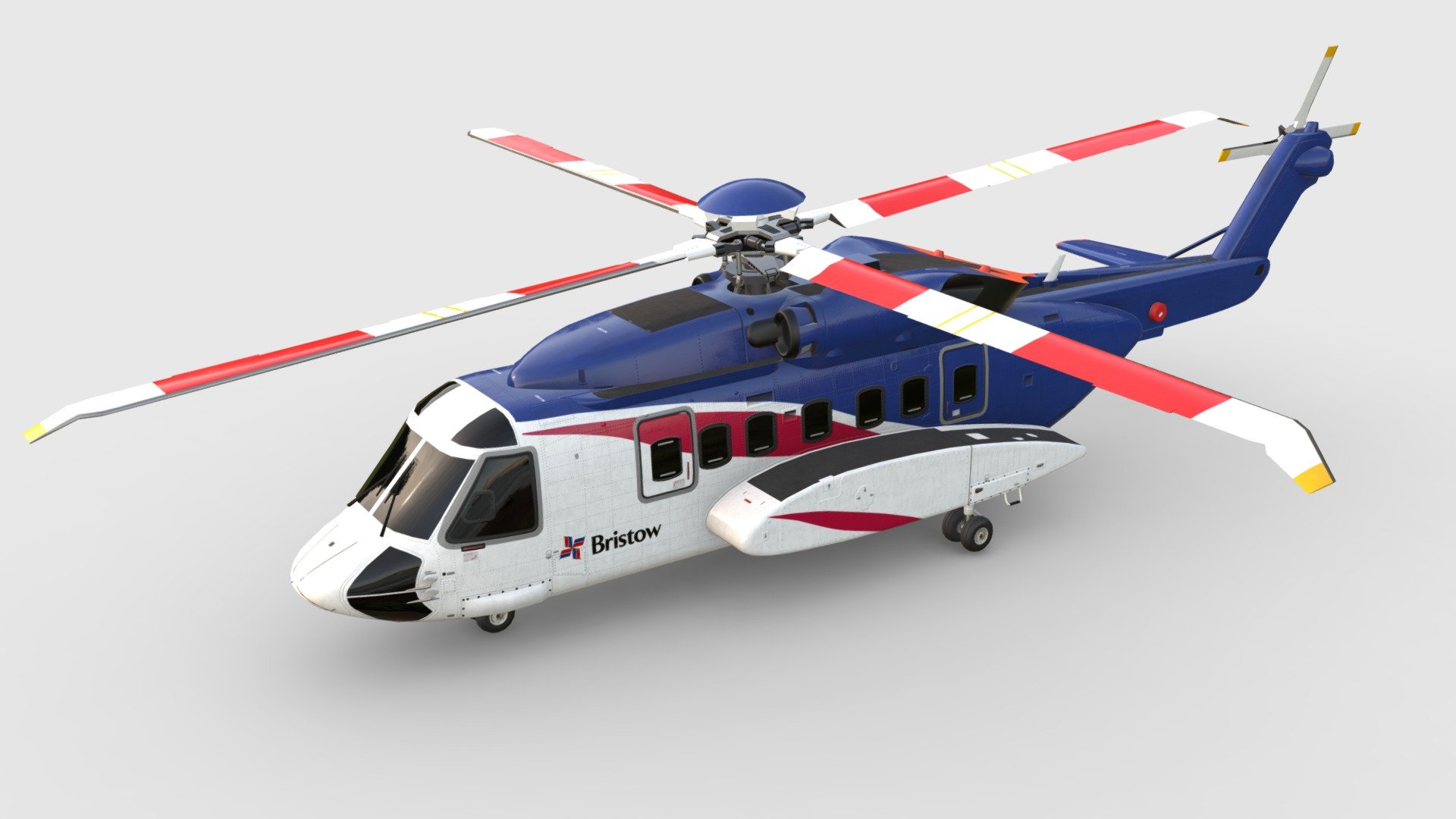 Sikorsky S-92A Helibus - Bristow Helicopters - Sikorsky S-92A Helibus - Bristow Helicopters - 3D model by Tony Elms (@tonyelms) 3d model