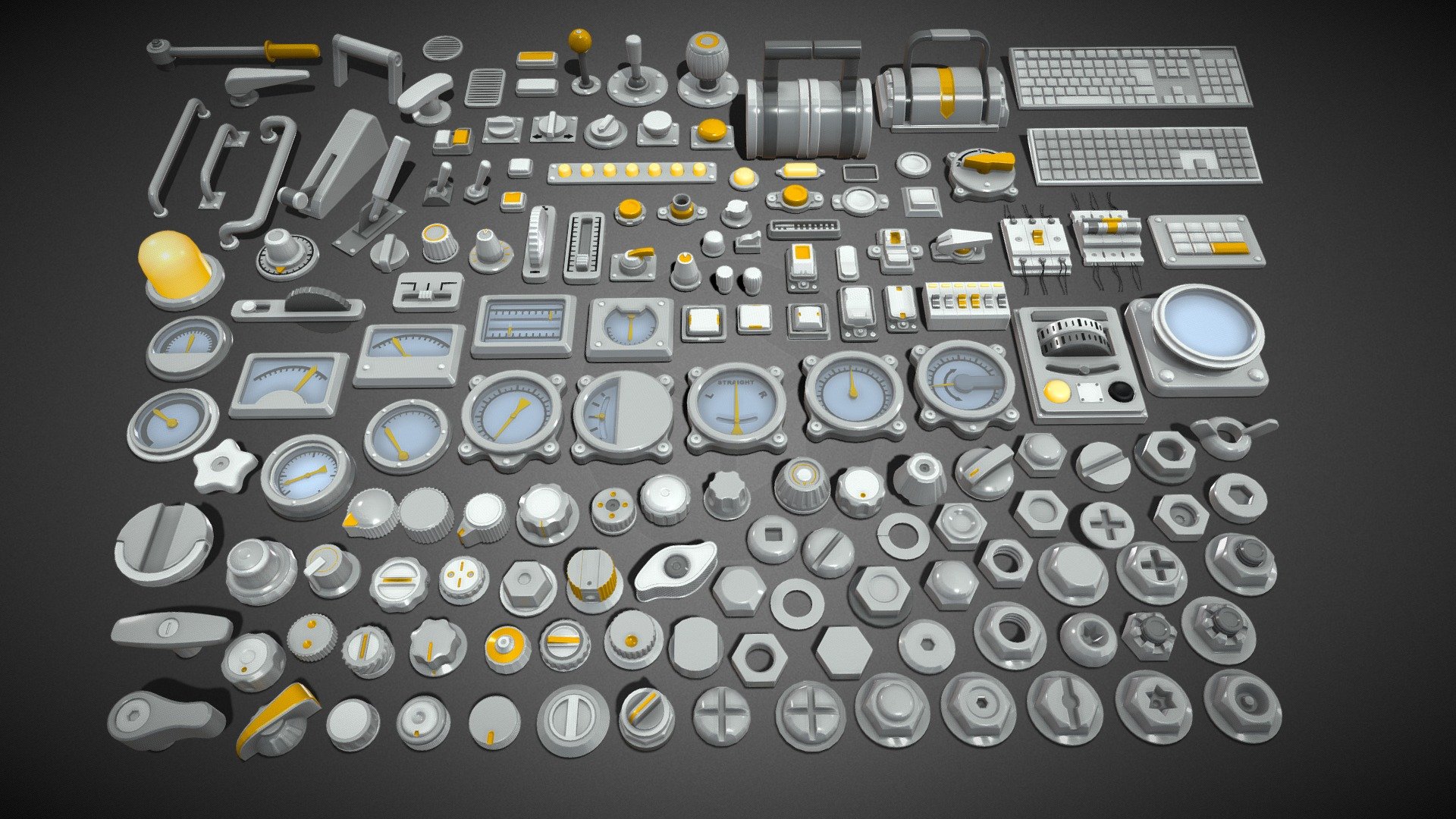 Get pack - https://www.artstation.com/a/31256171

156 low/middle poly industrial kitbashes




clean and close meshes (97% quad poly)

material ID

Real size

NO subdiv , NO textures , NO groups , NO UV map

include max(2020), blend(3.5) , fbx and obj files 



poly - 138993
vert - 125812 - Industrial Kitbash - 9 - 156 pieces - 3D model by 3d.armzep 3d model