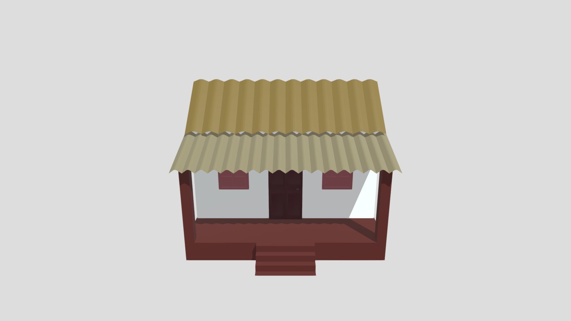 Simple House. 3d model