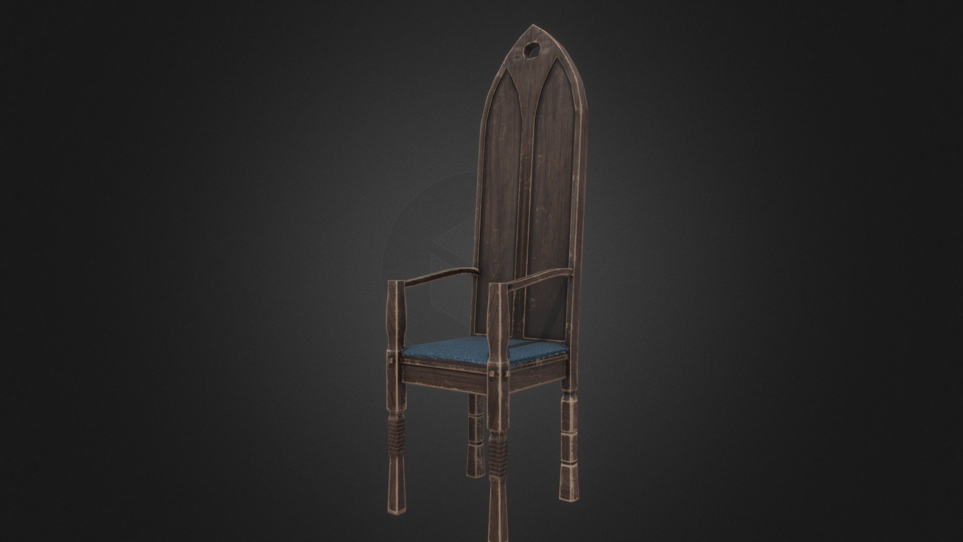 A medieval themed chair - Medieval Chair - Download Free 3D model by Seth Santos (@Seth7Santos) 3d model
