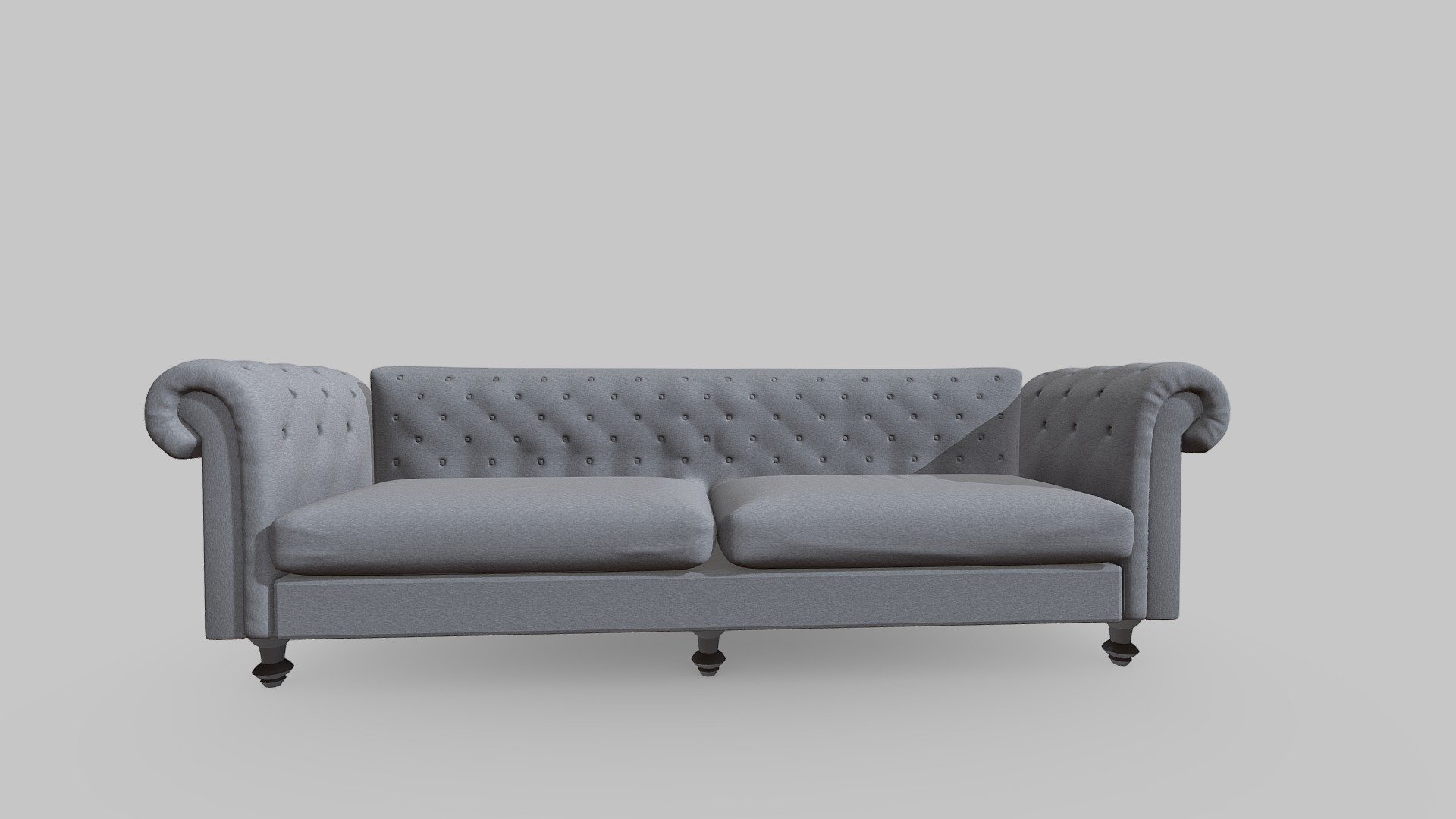A nice high detailed model of a Chelsey style couch.  Perfect for interior design showcases.  The model is designed to keep as much detail as possible in the mesh with added baked textures to bring out the creases in the cloth 3d model