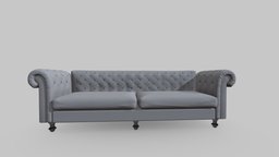 Chelsey Couch 2m sofa, style, couch, bedroom, fashion, lounge, furniture, furnishing, decor, sleeper, dining-chair, couches, archietecture, substancepainter, substance, chair, home, interior, chelsey