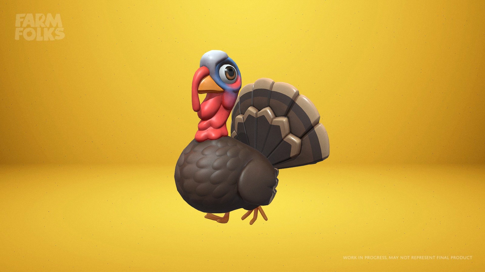 Turkey_Daddy_Walk - 3D model by Crytivo 3d model