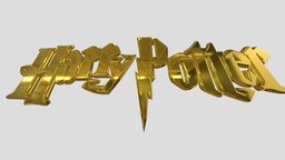 Harry Potter Metal Logo 3d (free) Hogwarts