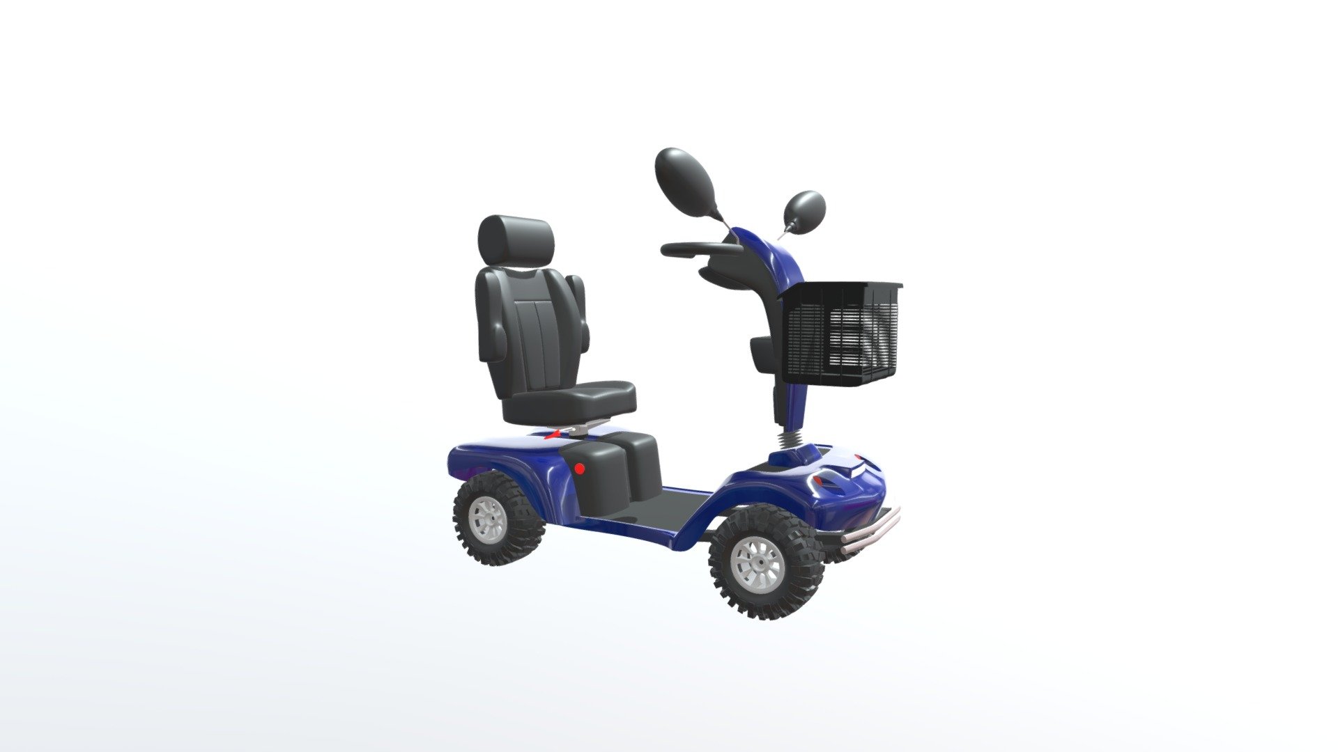 An electric mobility scooter, the type used by pensioners and handi-cap people 3d model