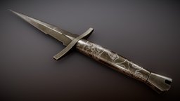 Loki Dagger loki, melee, thor, mythical, substancepainter, substance, weapon, knife, dagger