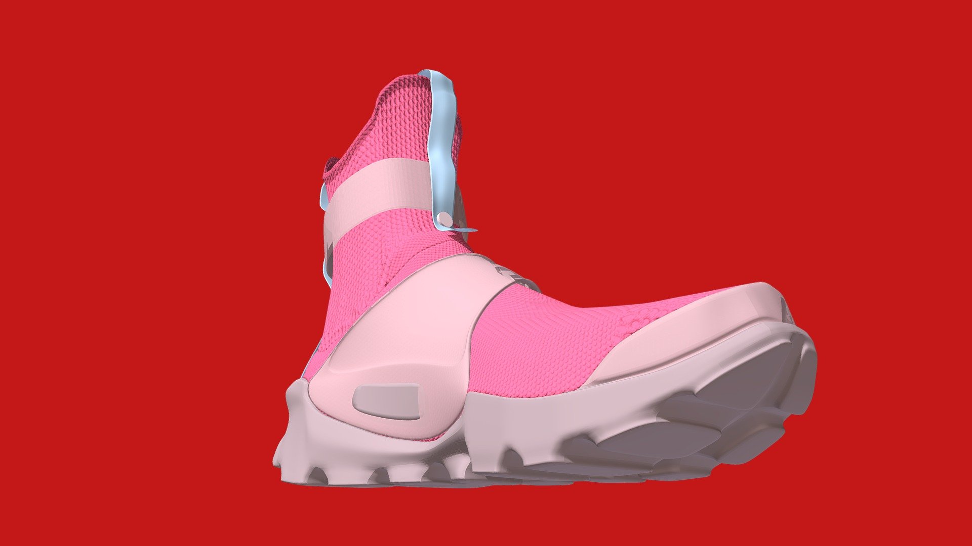 Experimenting legendary Nike Sock Dart with high upper for unique look 3d model
