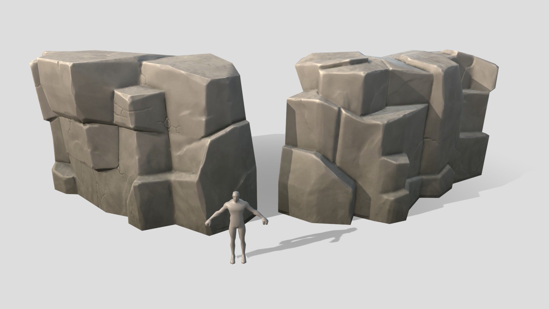 Stylized lowpoly cliff faces. Good for use in games. Modelled in Blender, textured with Quixel. 

Cliff 1: 256 Triangles
Cliff 2: 307 Triangles
2k Texture map - Stylized Cliff-Faces - 3D model by luukezor 3d model