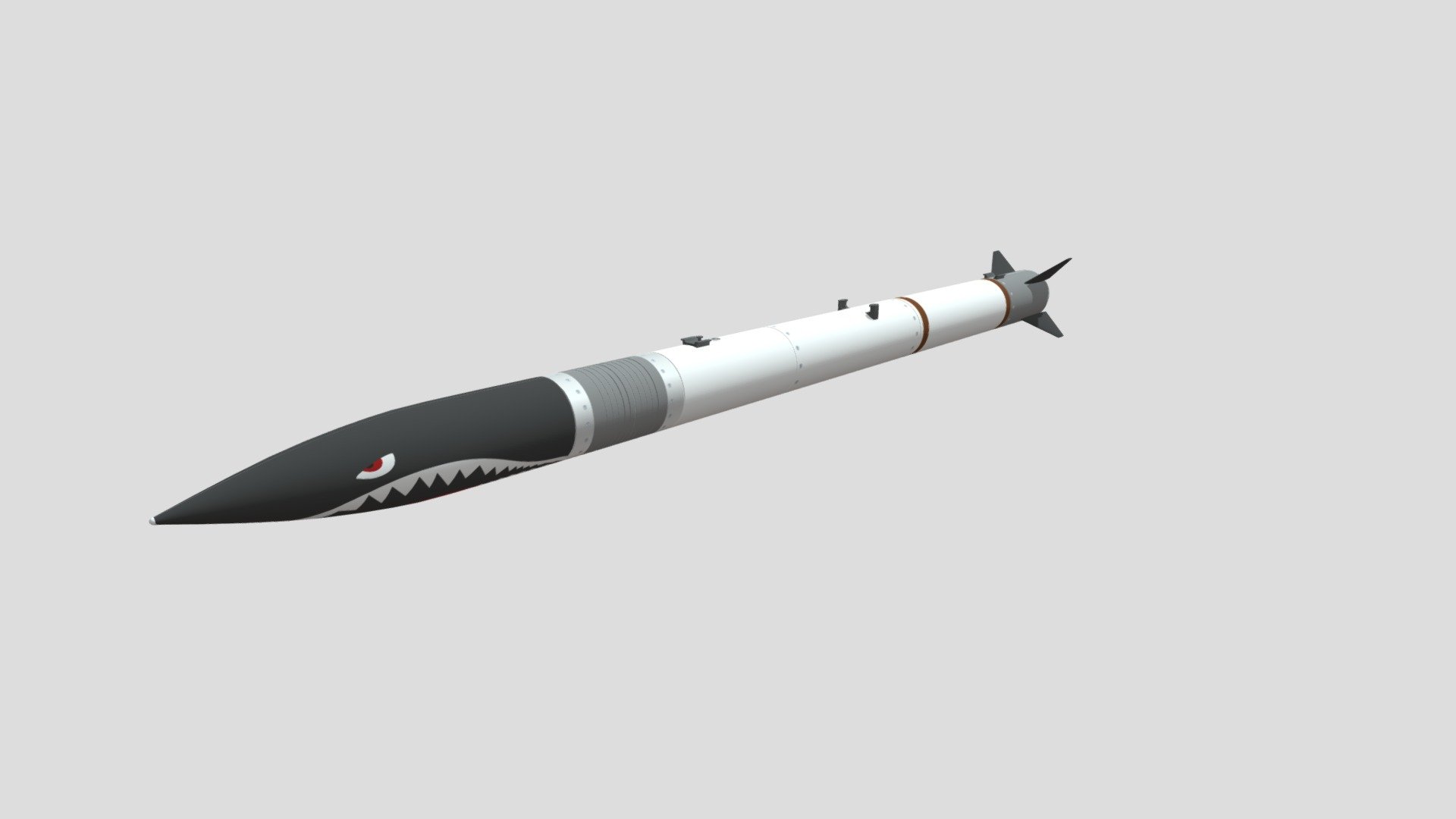 MUTANT Missile
Project MUTANT is Missile Utility Transformation via Articulated Nose Technology which is being developed by The Air Force Research Laboratory.

https://www.artstation.com/artwork/WBB1GN - MUTANT - 3D model by Akela Freedom (@AkelaFreedom) 3d model
