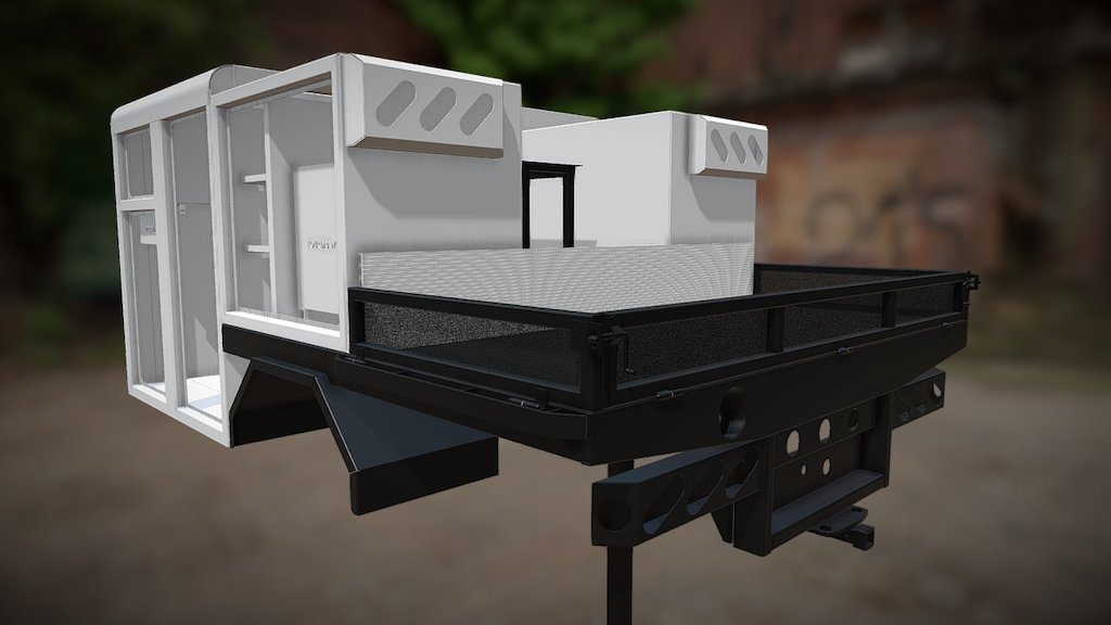 This service body &amp; flat deck combo was designed by Decca Industries to hold a corner-mount crane, and was drawn as built by Amery in order to supply shop ready drawings. 

Visit www.deccaindustries.com to buy this deck, or for any of your industrial vehicle needs 3d model