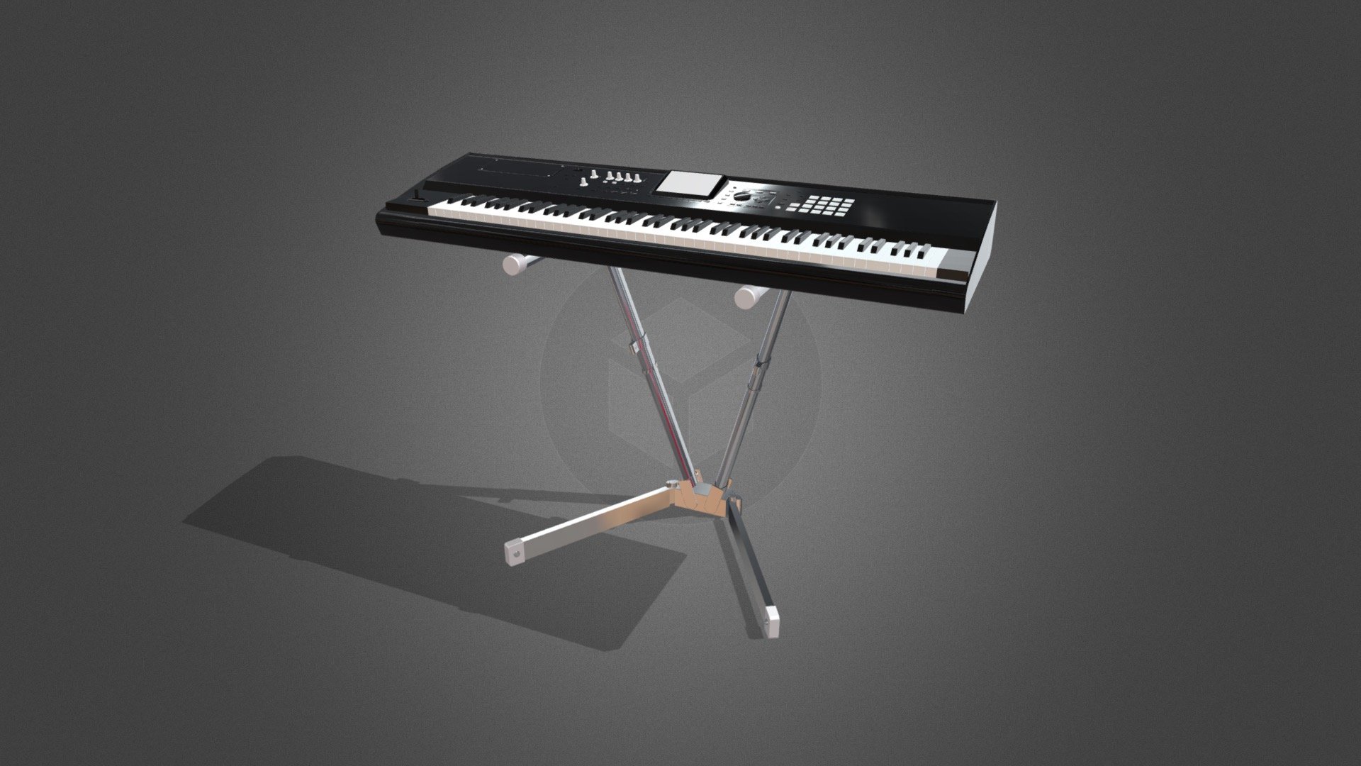 Electronic-organ - 3D model by llllline 3d model
