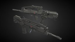 VHS2 Assault Rifle rifle, croatia, assault, army, bullpup, nato, vhs, 556x45mm, weapon, military, vhs2