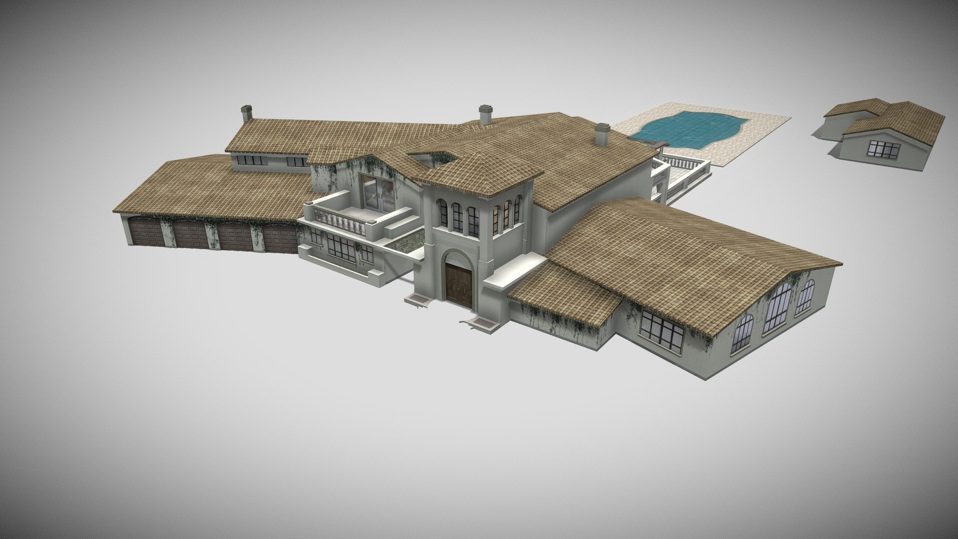 Model released for Cities Skylines: https://steamcommunity.com/sharedfiles/filedetails/?id=2168833034 - Mansion 5 - Download Free 3D model by aitortilla01 3d model