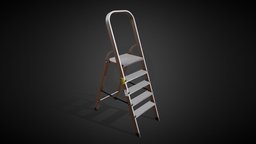 Step Ladder ladder, tool, substancepainter, substance, interior, industrial